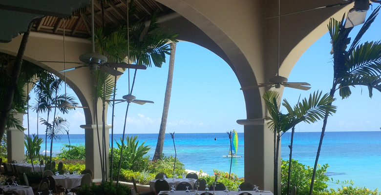Arched beachfront terrace built by Champion Maritime